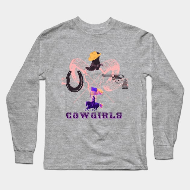 Cowgirls Long Sleeve T-Shirt by Creatyle